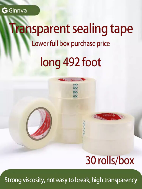 Hoch klebendes transparentes Klebeband Verpackung große Rolle dickes breites Bopp Tape Express hochwertige Verpackung Dichtung sband benutzer definiertes Logo
