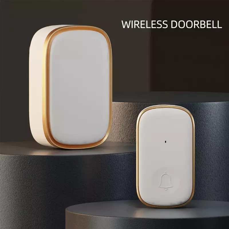 2024 New Wireless Doorbell Home Welcome Door Bell 150M Long Wireless Distance 38 Songs Home Welcome Chimes ringtone Colorful