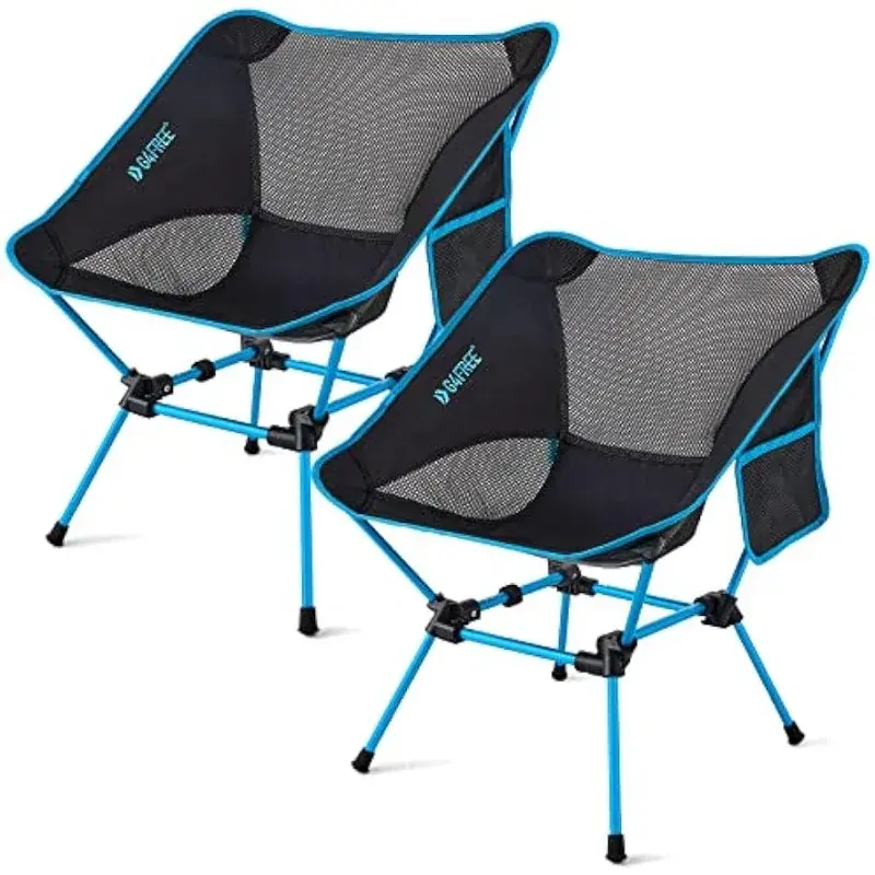 G4Free 2Pack Folding Camping Chairs, Ultralight Compact Backpacking Folding Chairs Lawn Chairs Heavy Duty 330lbs