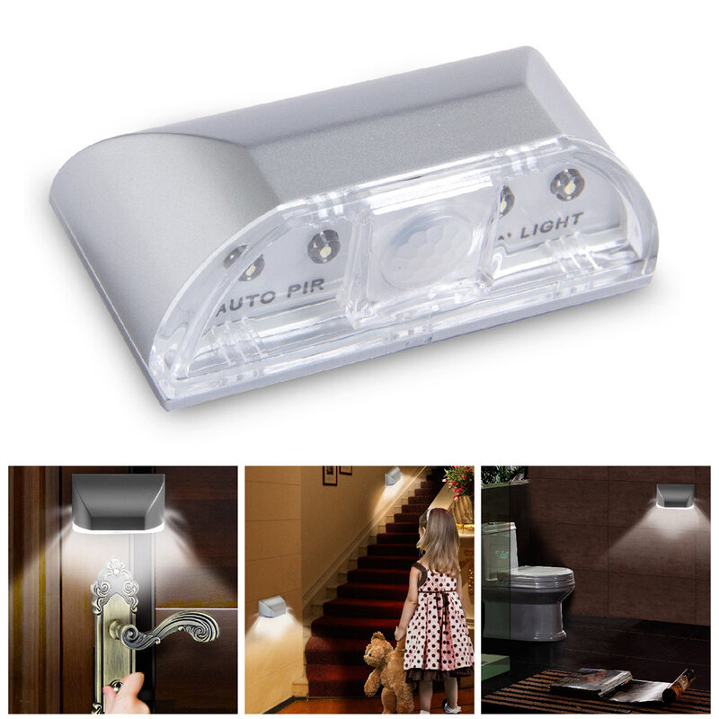 Lampe LED intelligente pour trou de serrure, capteur de serrure de porte, détecteur de mouvement automatique à piles, pour cuisine, couloir, escaliers