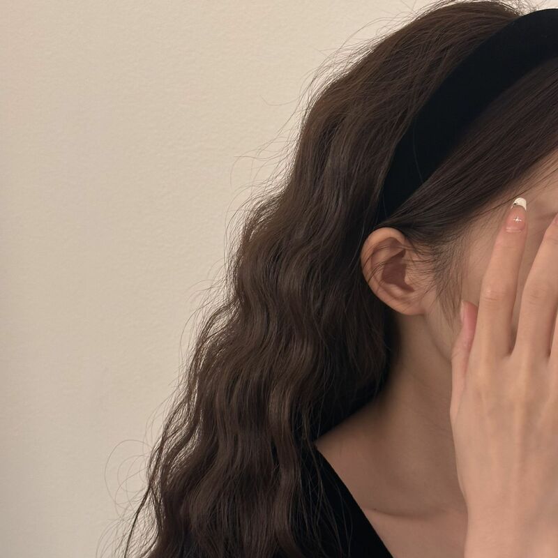 Повязка на голову для женщин и девушек корейские аксессуары обруч Вуалетка элегантный головной убор винтажный 2023 популярный новый в подарок черный