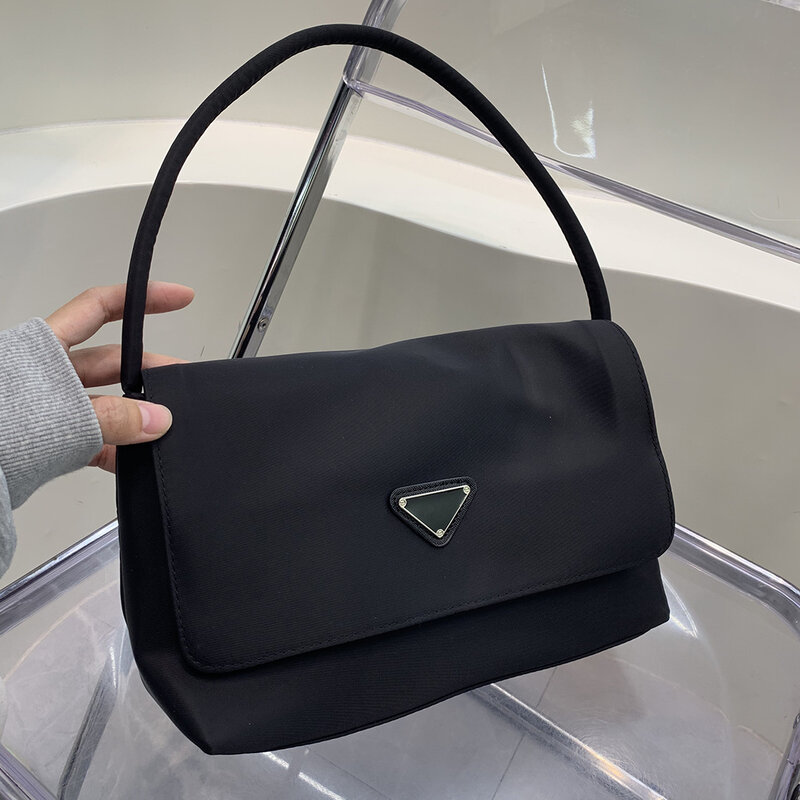 Bags new large-capacity nylon cloth shoulder bag casual simple handbag fashion armpit bag