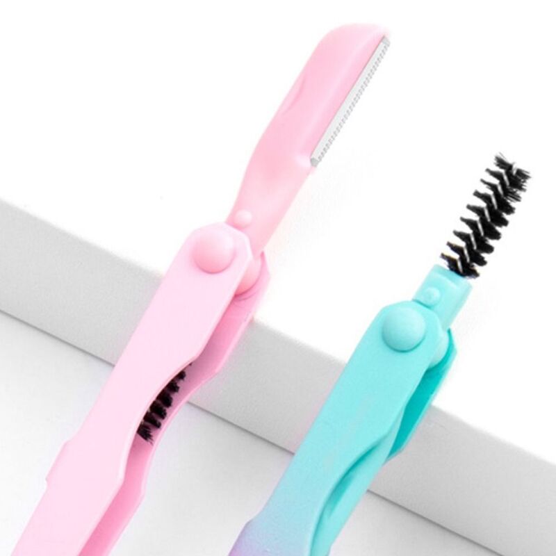 Stainless Steel 3 In 1 Eyebrow Clip Multifunctional Colorful Eyebrow Trimmer Facial Hair Removal Makeup Auxiliary Tool