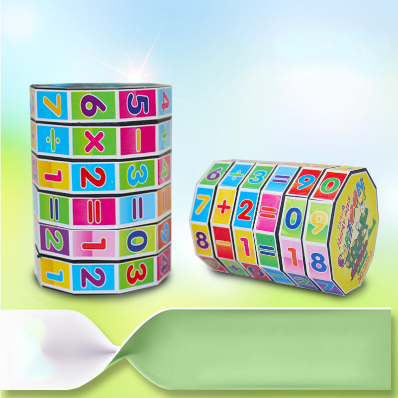 B "mainan pendidikan anak, angka matematika, hadiah permainan Puzzle kubus ajaib untuk anak-anak