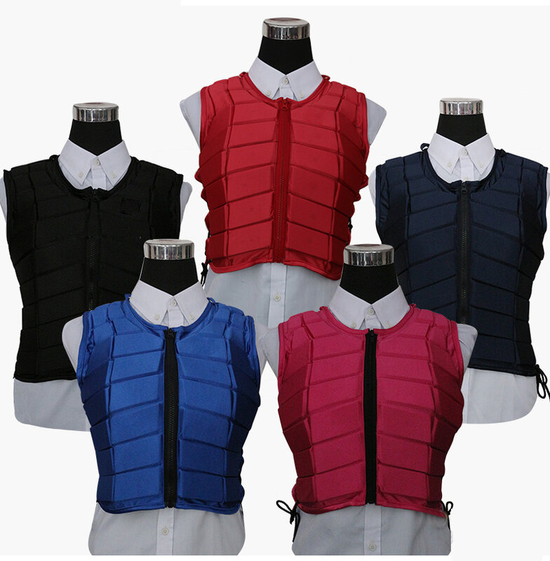 Adult Women Horse Riding Body Protector Vest Thicken 1.5cm Mens Equestrian Vest Equine Armor Riding Horse Protection Accessories