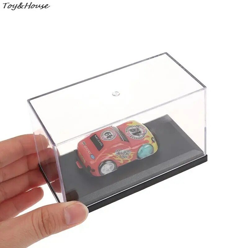 Innovativo e pratico 1:64 Mini scatola di visualizzazione del modello di auto custodia protettiva trasparente custodia rigida per polvere acrilica