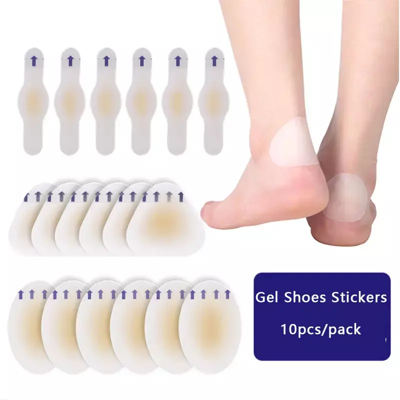 10PCS Soft Gel Shoes Sticker Hydrocolloid Patch Blister Protector Relief Pain Blisters Bunion Corrector Callus Remover Foot Care