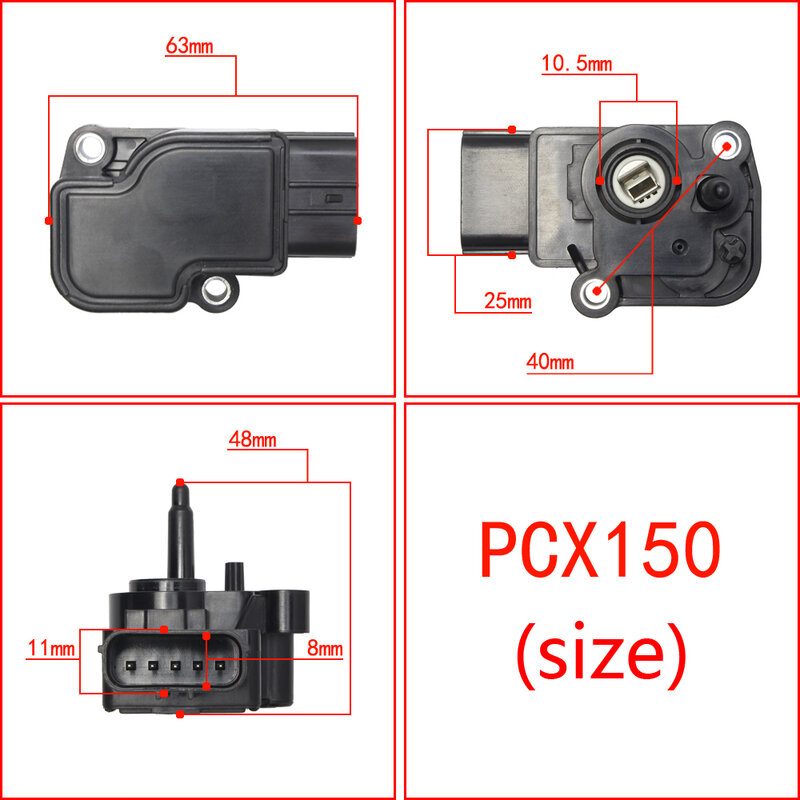 Juego de sensores de posición del acelerador 160-k35-v01 Tps para Honda PCX125/PCX150/FORZA125 2015-2018 Yamaha SRL115 FI V2 (2SU) Sym vf3
