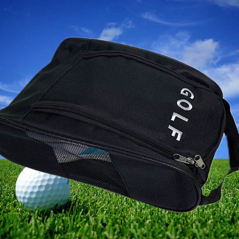 Golf shoe bag, shoe bag, unisex ultra lightweight, portable mini shoe bag, breathable mesh shoe bag, golf handbag, nylon fabric