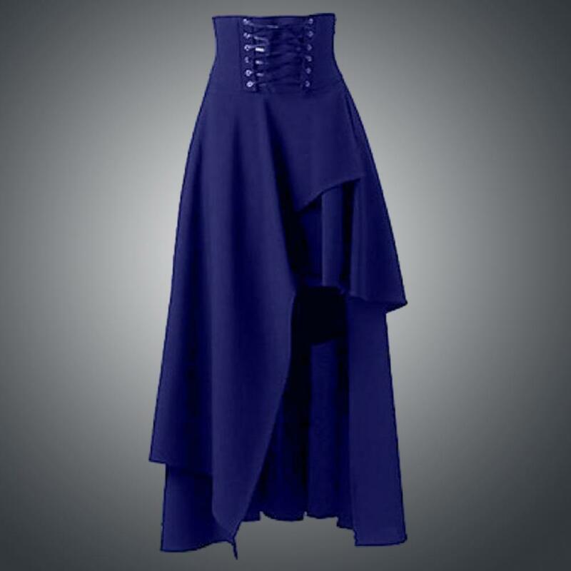 Cosplay Medieval Skirt Soft Breathable Vintage Dress Up Hem Maxi Skirt Clothing Halloween Costume For Women