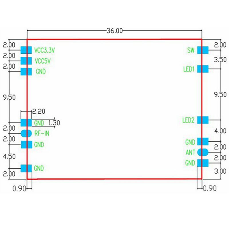 2X XQ-02A 2.4G 2W Dual Way Wifi Bi-Directional Signal Amplifer Boost Module Auto Switch