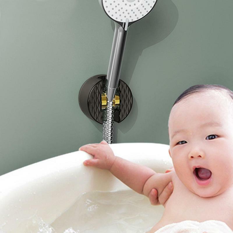 Wall Shower Head Holder Wall Mounted Shower Holder Shower Bracket Shower Rack With Angle Adjustable For Showering Bathroom Tools