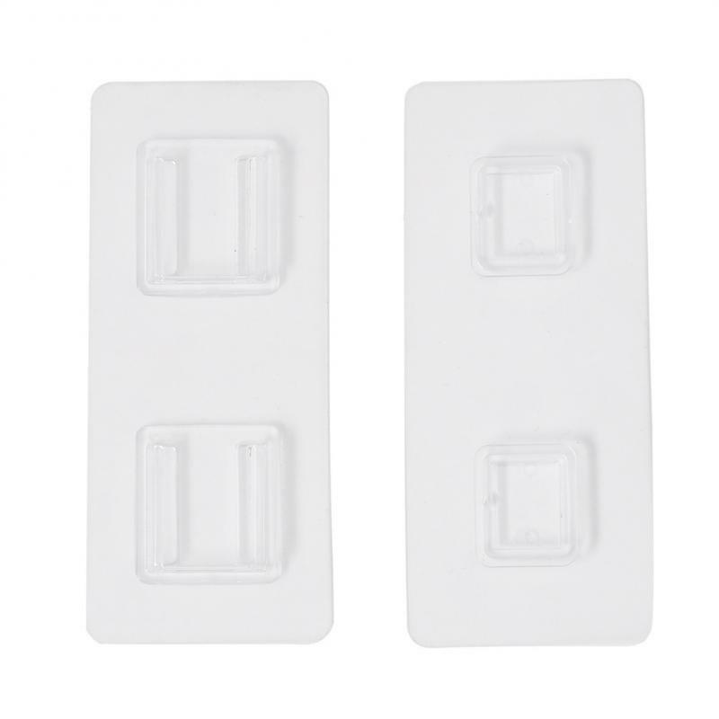 1~10PCS Double Sided Adhesive Wall Hooks Wall Hanger Transparent Hook Double-Sided Multi-Purpose Shelf Mother Buckle Hook Storag