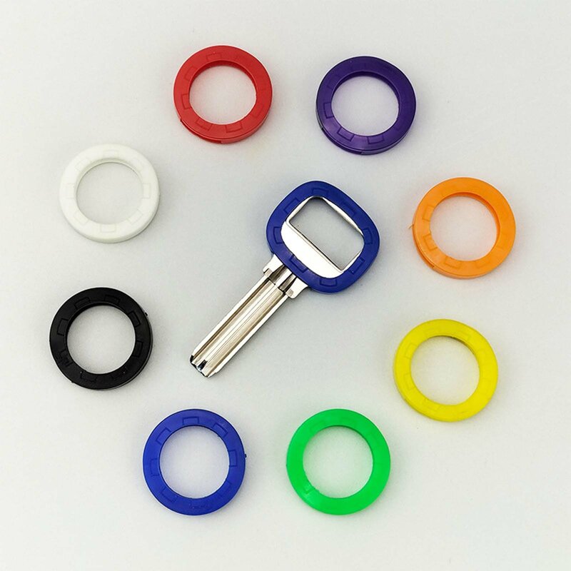 5pcs Key Caps Covers Rings Keys Identifiers Covers Coding Tags Marker for Office House Apartment
