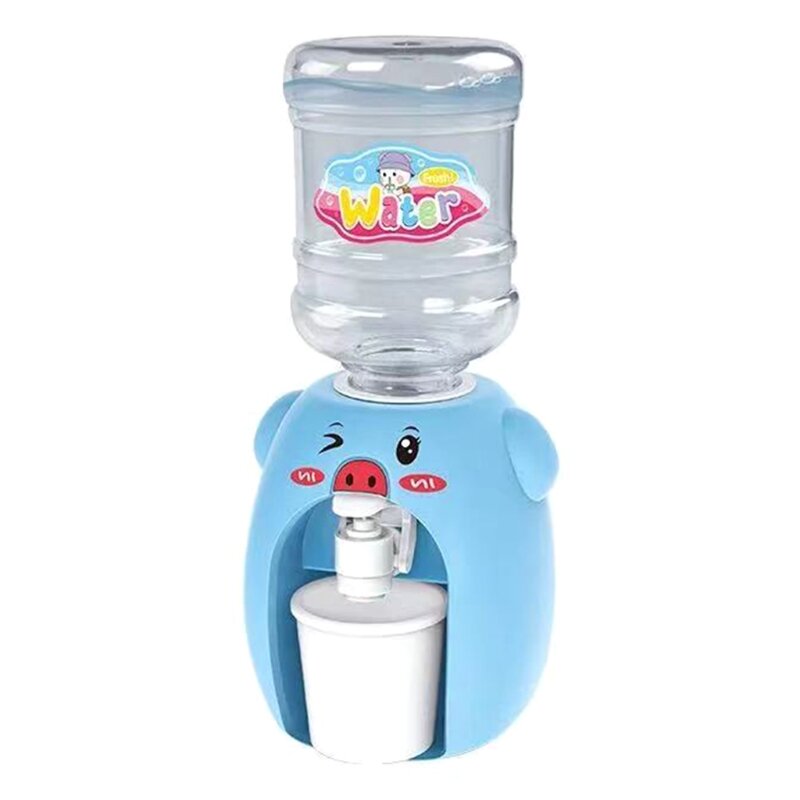 Miniatur Mainan Air Mancur Pendingin Air Rumah Tangga Model Air Mancur Minum Lucu Mainan Dispenser Air Mini untuk Anak-anak E65D