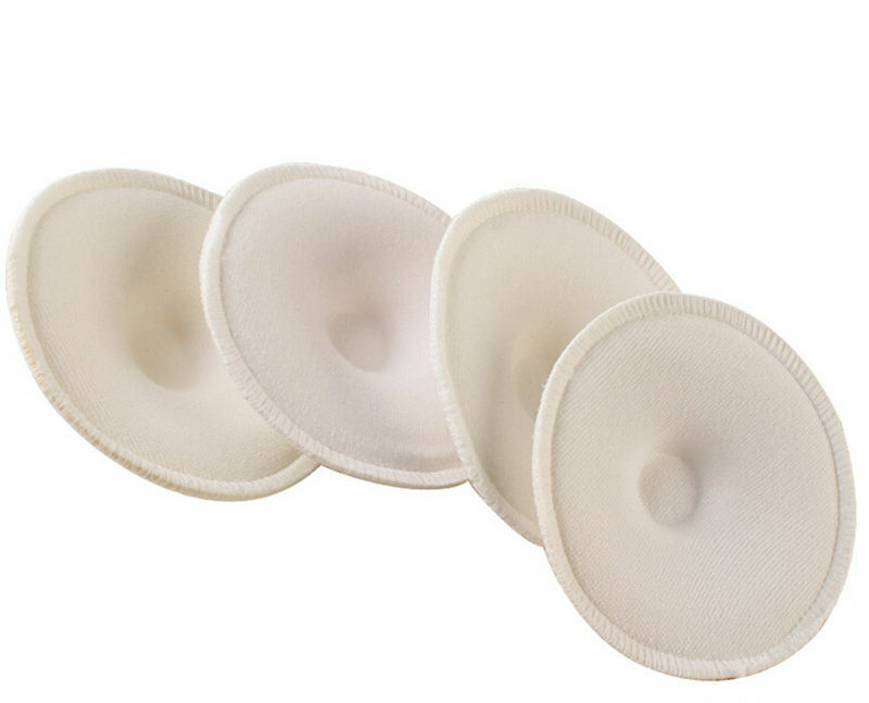 Almohadillas de lactancia para piezas, almohadilla de maternidad antidesbordamiento, lavable, transpirable, absorbente, 4 Uds.
