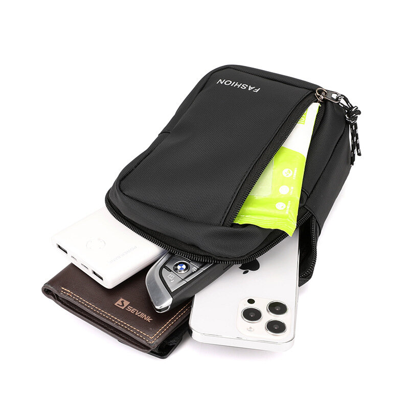 Oxford-Mini sac à bandoulière décontracté pour homme, sac de poitrine alertes onale, sac à dos Messenger, sac de taille pour téléphone, initié