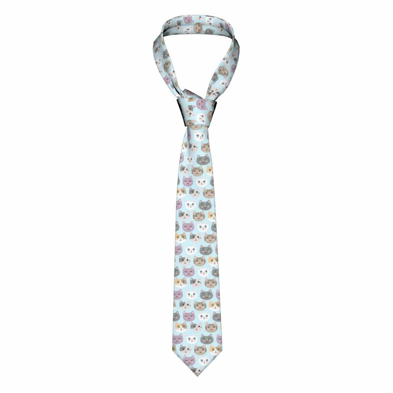 Casual Arrowhead Skinny Cute Kitties Necktie Slim Tie For Party Formal Tie