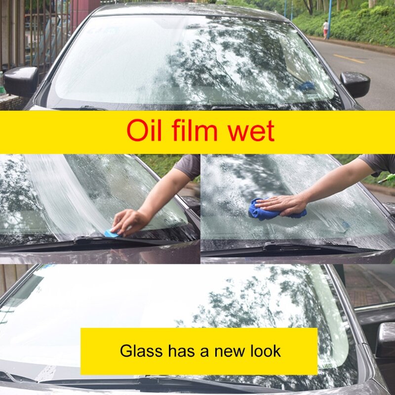 Removedor de película de aceite de parabrisas, desengrasante automático para el cuidado de la capa de vidrio, agente de lluvia