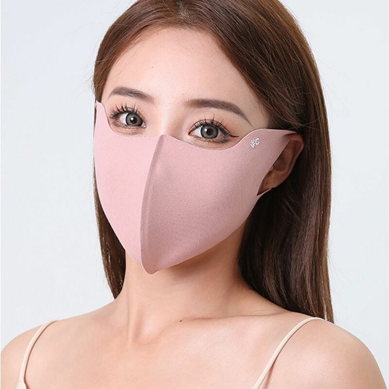 Summer Ice Silk Mask Adjustable Face Mask Sunscreen Face Scarf Face Gini Mask Sunscreen Veil Eye Protection Face Cover Outdoor