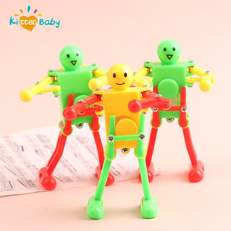 Relógio de corda para cima dança robô brinquedo para o bebê criança desenvolvimento presente quebra-cabeça acabar brinquedo fidget brinquedo para criança família coleta brinquedo