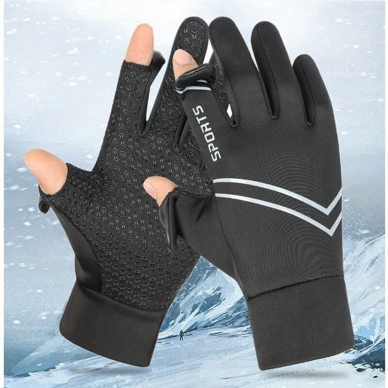 Guanti invernali impermeabili caldi a dita intere uomo donna guanti Touchscreen guanti termici da neve per la guida in bicicletta all'aperto