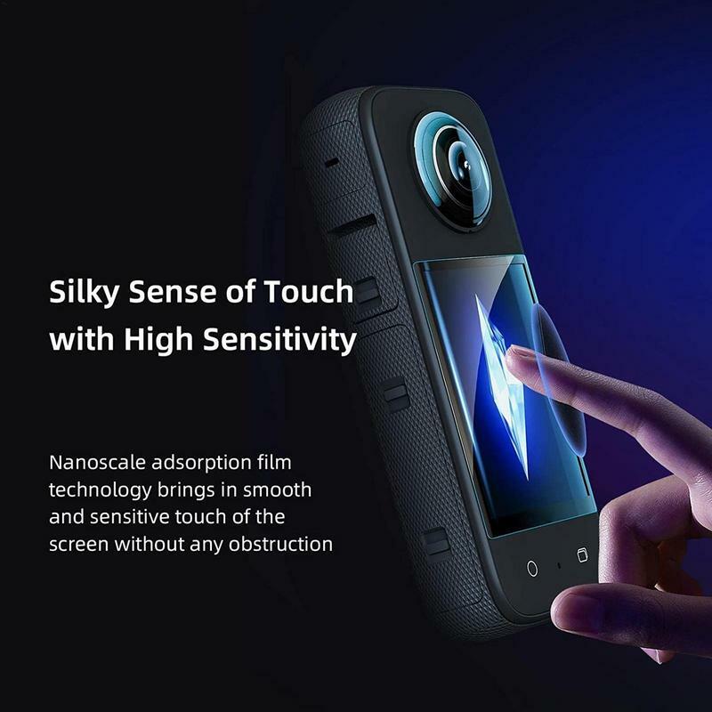 Protecteur d'écran pour appareil photo Insta360bery HD, film souple de protection anti-rayures, protection tout autour, accessoires pour appareil photo de sport