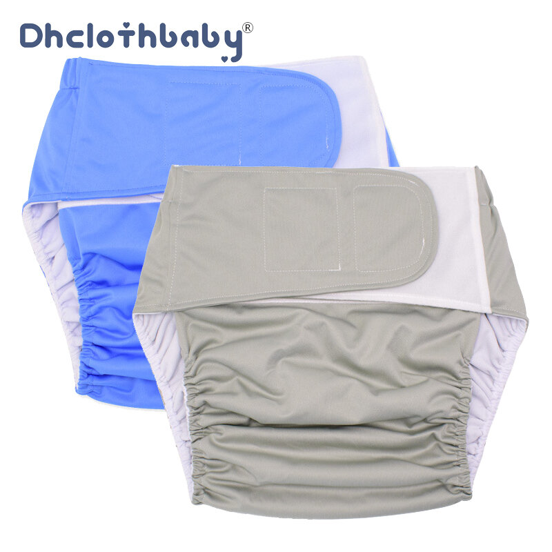 Waistline 19.7"-52" Leakproof Cover Pant Reusable Adult Cloth Diaper Incontinence Underwear For Disability Elderly Women And Men