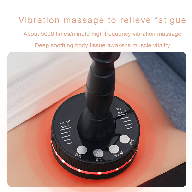Cepillo de masaje de meridianos de dragado saludable, masajeador adelgazante de microcorriente, moxibustión cálido, Detoxi, luz roja infrarroja, compresa caliente