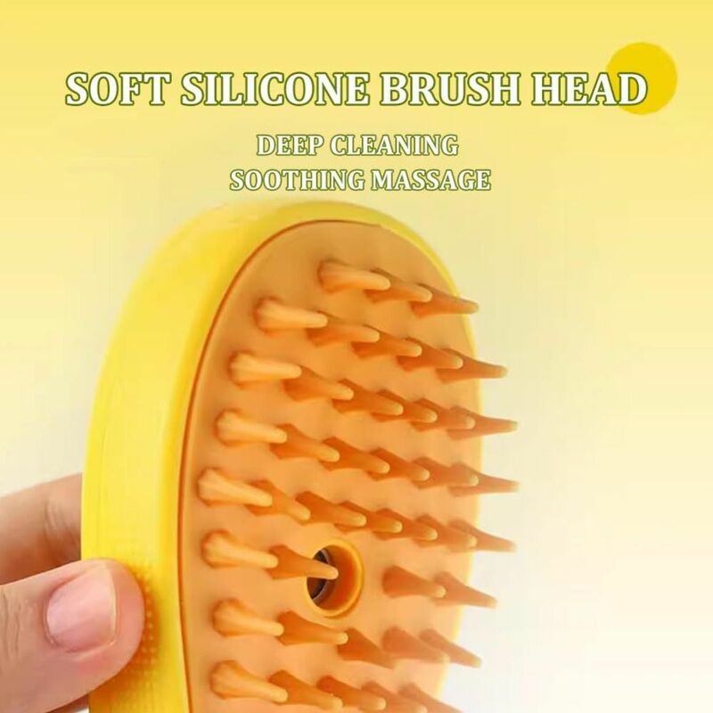 3 In1 Cat Steam Brush Durable Anti Flying Hair Pet Electric Spray Massage Comb Pet Hair Removal Comb