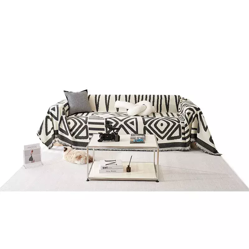 Funda de sofá de chenilla de estilo bohemio, toalla de tela, manta de sofá, alfombra todo incluido, cojín Universal a prueba de polvo para las cuatro estaciones