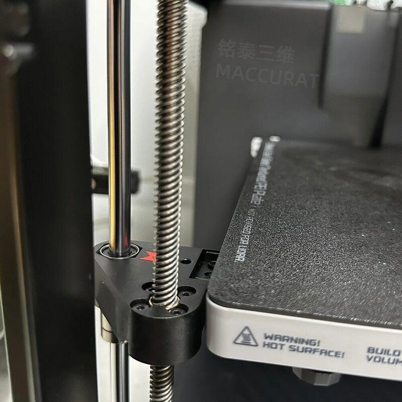Tornillo de plomo T8 OD, paso de 8mm, 2mm, plomo de 2mm/8mm, 150mm, 200mm, 250mm, 300mm, 330mm, 350mm, 400mm, con tuerca de latón para impresora 3D Reprap
