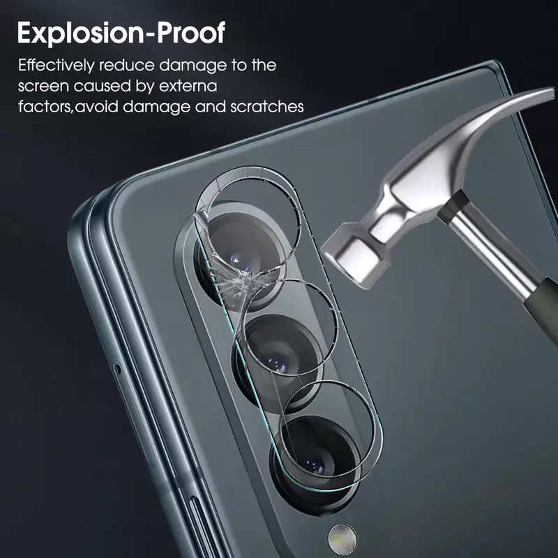 HD Tempered Glass Camera Film for Samsung Galaxy Z Fold 5 4 3 2 Anti-scratch Lens Protective Cover for ZFold5 Fold4 Fold3 Fold2