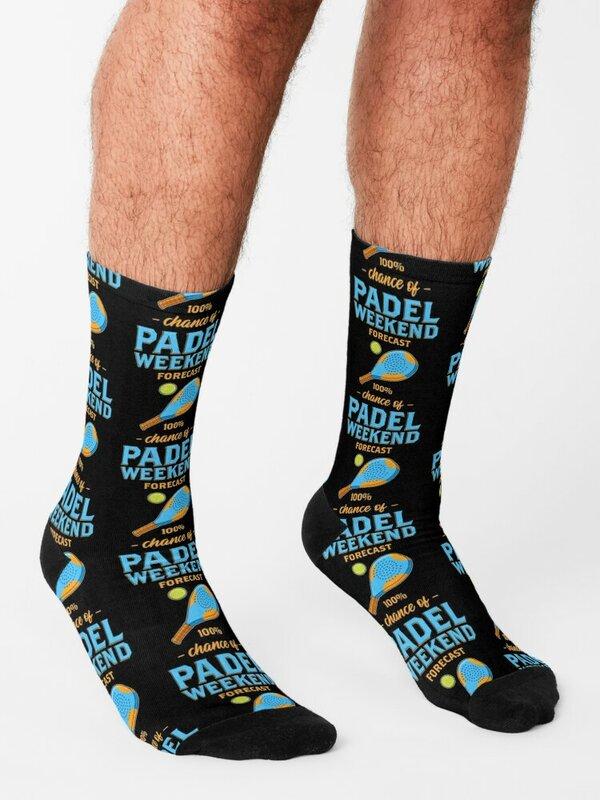 Previsioni del fine settimana Paddle Tennis Padel print calzini uomo cotone di alta qualità cartoon regali calzini donna uomo