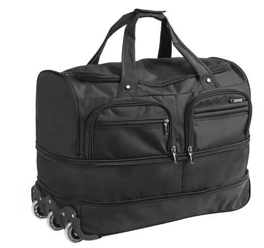 80L Large Capacity Travel Trolley Bags Expandable Carry on hand luggage Waterproof Travel luggage bag with wheels Rolling  bags