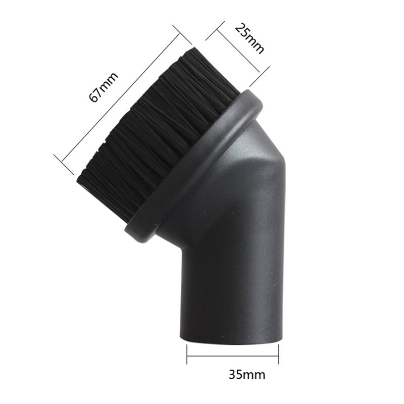 Escova redonda para aspirador compatível com cabeça de aspiração 35mm, ferramenta de limpeza, 1 peça