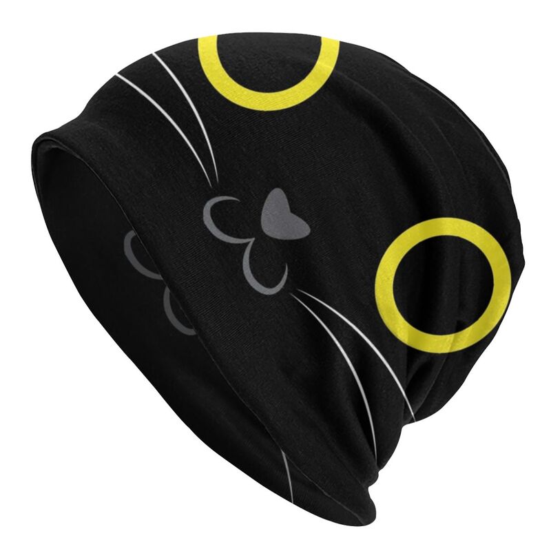 Black Cat Skullies Beanies Hats Fashion Hip Hop Autumn Winter Street Unisex Men Women Cap Adult Warm Dual-use Bonnet Knit Hat
