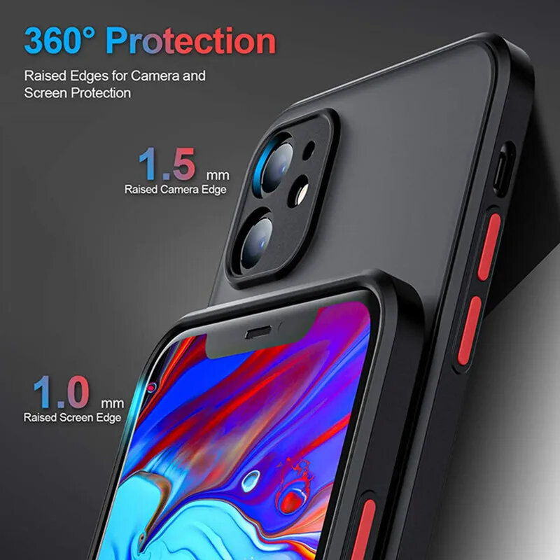 Magnetic Matte Case for iPhone 15 13 14 12 11 Pro Max XS XR X Shockproof Armor Covers for iPhone 15 14 Plus 12 13 Mini Funda