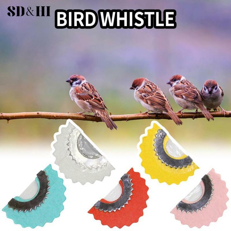 1 buah peluit burung lucu sihir menyenangkan burung pemanggil lidah peluit Warbler asli Magic Tweeting Noisemaker mainan trik baru