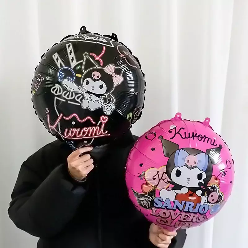Palloncino Sanrio Kawaii Anime Kuromi My Melody Cinnamoroll decorazione festa di compleanno palloncini Jumbo ragazza cuore carino foto Prop