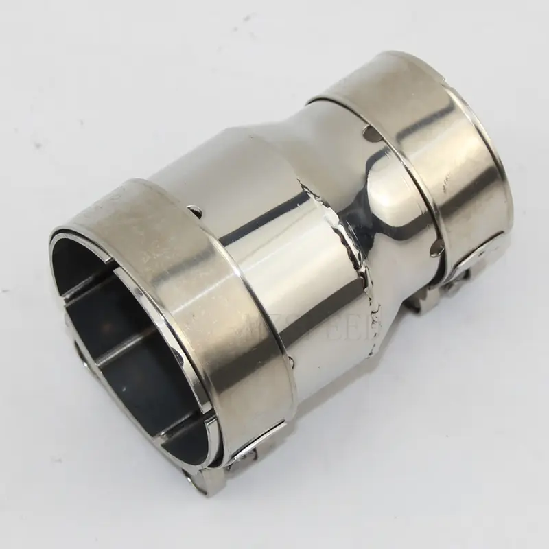 Universal Car Stainless Steel Standard Exhaust Reducer Connector Pipe Tube 54mm out 66mm Outer diameter