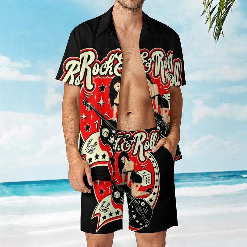 Мужской винтажный костюм для плавания в стиле «ретро рокабилли»
