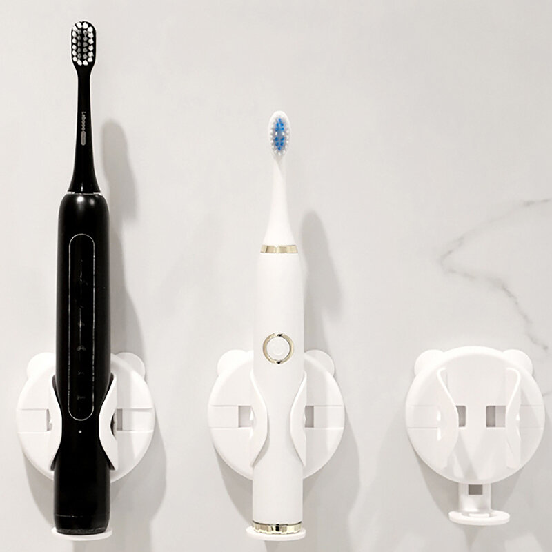 Soporte de cepillo de dientes eléctrico sin perforación, soporte de cepillo de dientes telescópico, estante de almacenamiento de detección de gravedad, Base de cepillo de dientes montada en la pared