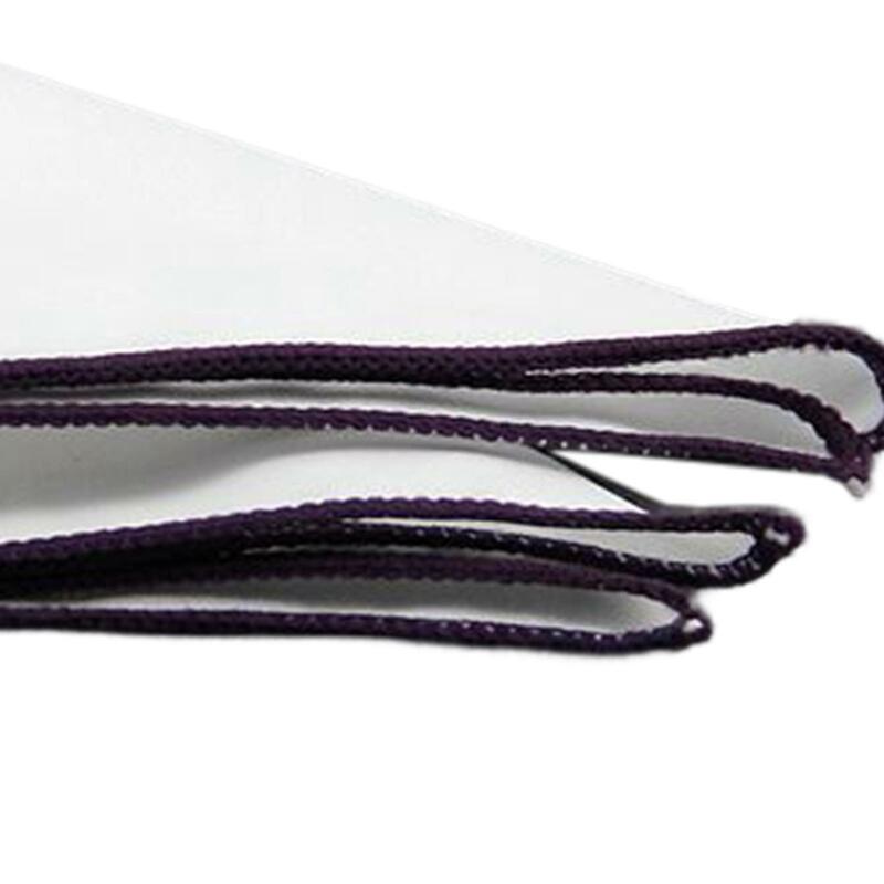 Serviette de poche mouchoir blanc pour hommes, mouchoir à bord coloré, carré de poche décontracté