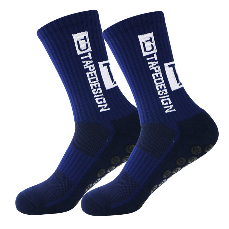 New ANTI SLIP Football Socks Mid Calf Non Slip Soccer Cycling Sports Socks  Mens