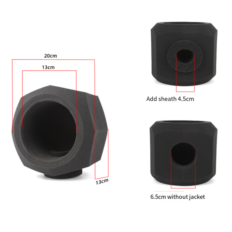 F2 Mikrofons chirm Akustik filter Schwamm Windschutz zum Filtern von schall dichten Aufnahme filtern Windschutz scheibe schwarzes Netz
