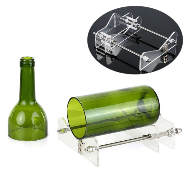 Glass Cutter Glass Bottle Cutter Cutting Tool Square and Round Wine Beer Glass Sculptures Cutter for DIY Glass Cutting Machine