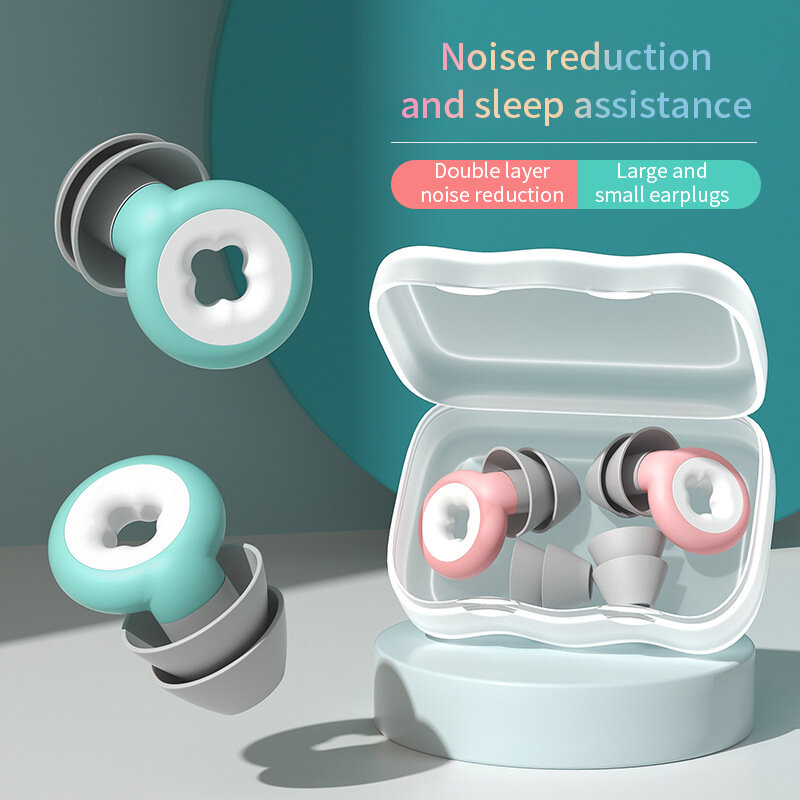 Tapones Para los oídos Para Dormir, Tapones Para los oídos con reducción de ruido, suaves e impermeables, 1 par