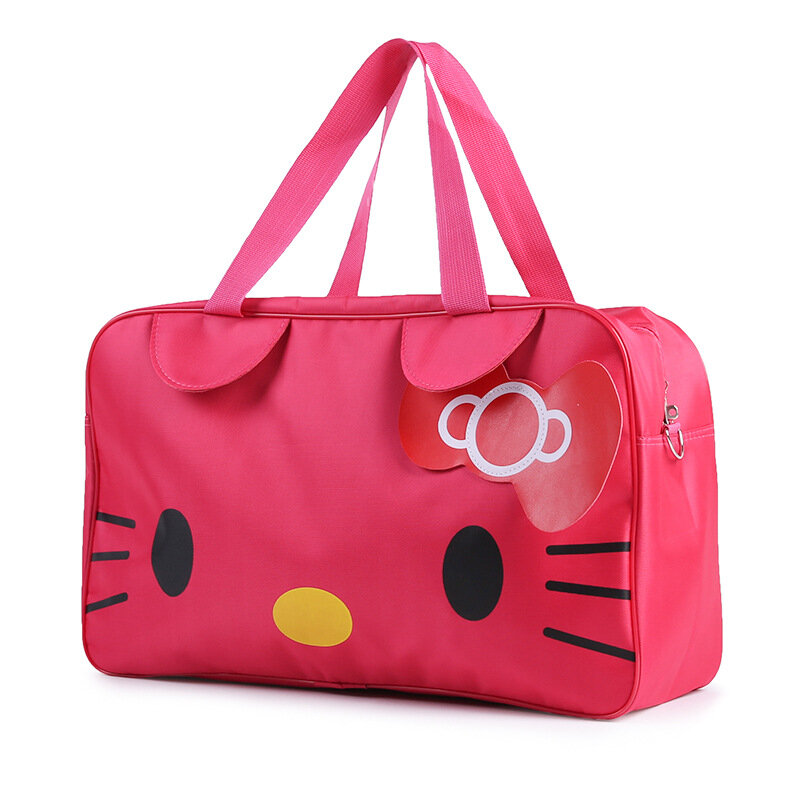 Sanrio New Hello Kitty Cartoon Tote Lightweight Waterproof Travel Large Capacity Stain-Resistant Cute One-Shoulder Backpack