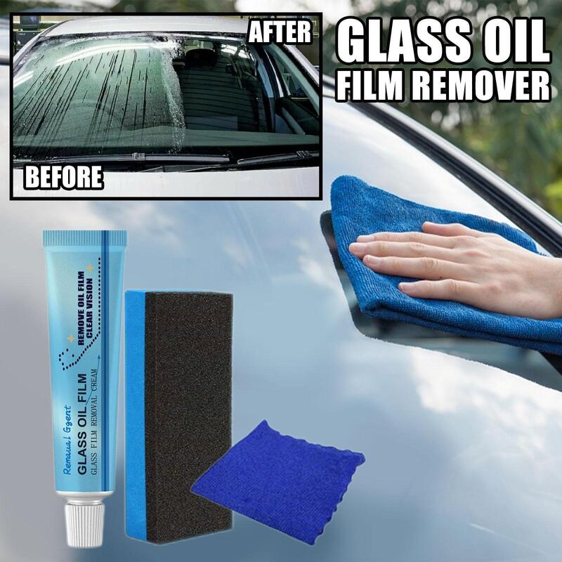 Limpiador de película de aceite para ventana de coche, esponja protectora de aceite de vidrio, Nano limpiador de parabrisas automático con manchas de limpiador Sta D3Z8